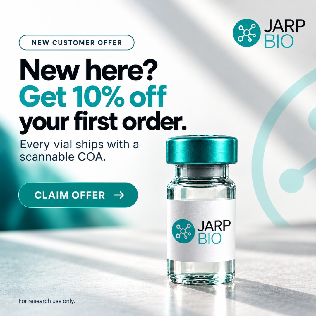 JARP Bio ad creative — new here? Get 10% off your first order